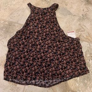 Floral halter top